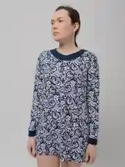 Темно-синий туника с шерстью