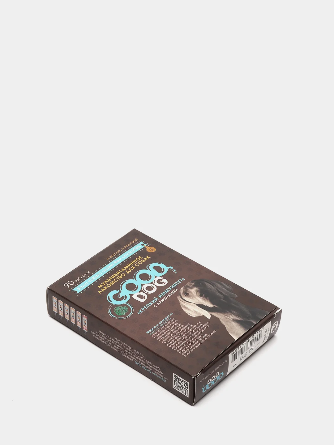 Лакомcтво мультивитаминное для Собак "КРЕПКИЙ ИММУНИТЕТ" GOOD DOG, с ламинарией 90 таб