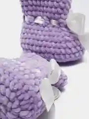 Лавандовый плюшевые пинетки