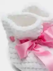 Белый плюшевые пинетки