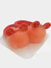 Рыжий резинка меховая Пара