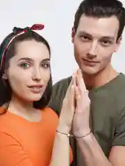 Парные браслеты с магнитом "Сердце"