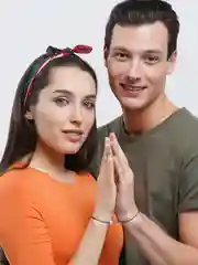Парные браслеты с магнитом "Сердце"