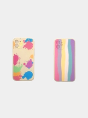 Чехол iPhone 11, 12, дизайнерский  с яркой расцветкой, силиконовый чехол для телефона