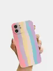 Аметистовый чехол iPhone 11, 12, дизайнерский  с яркой расцветкой, силиконовый чехол для телефона