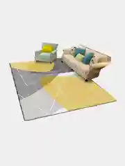 Коралловый коврик для спальной с нескользящим основанием