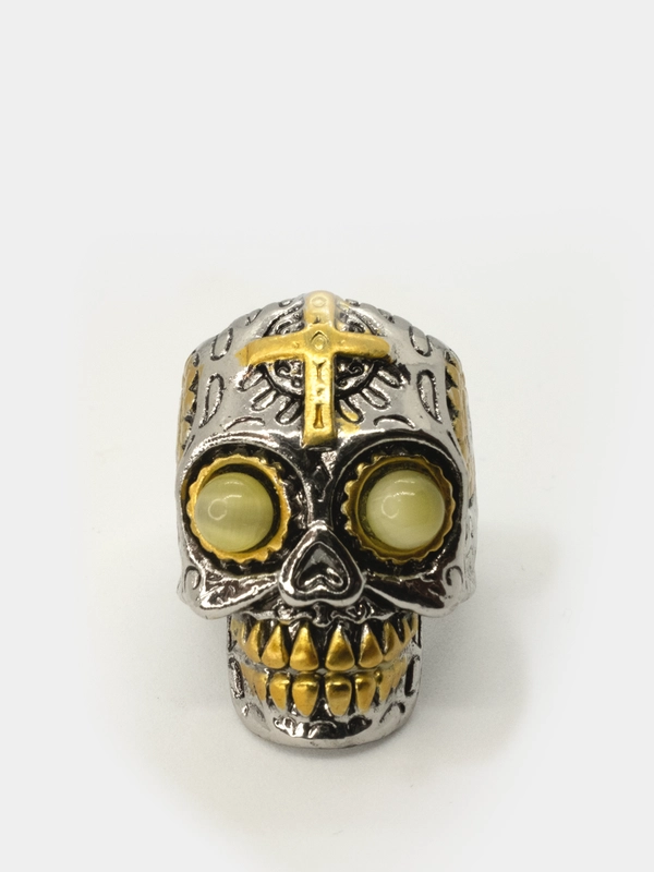 Мужское кольцо с черепом "Dia de Muertos", подарок на 23 февраля