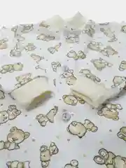 Кремовый кофта нательная детская (ясельная) утепленная для мальчиков и девочек