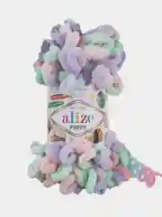 Салатовый пряжа Alize Puffy Color