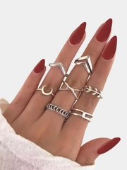 Набор колец женский 7 штук