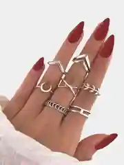 Набор колец женский 7 штук
