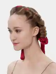 Вишнёвый simone17, Ободок для кудрей, атлас, бигуди для волос, для кудрей, локоны, для объема волос