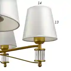 Люстра 1091/5GD