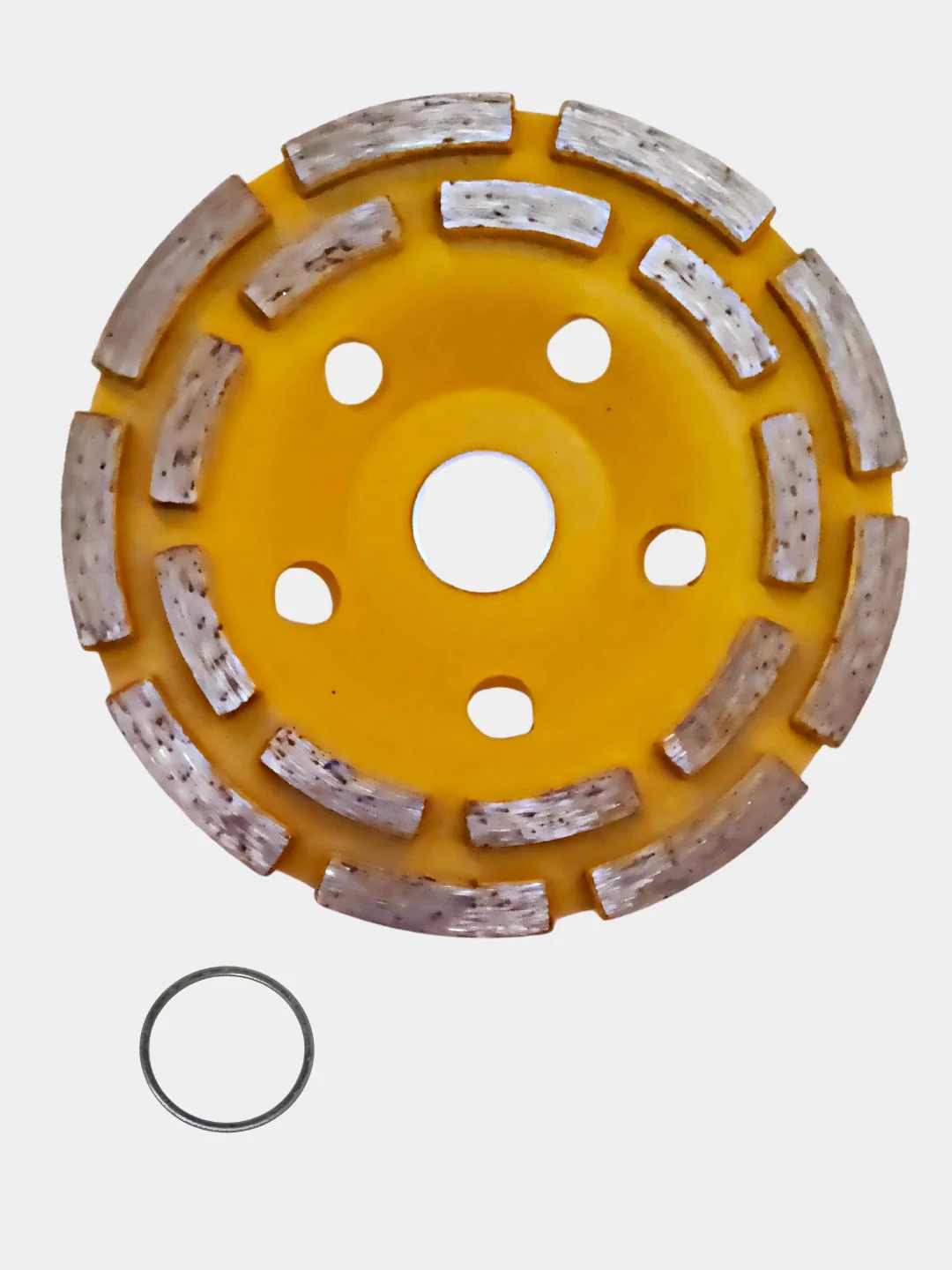 Чашка алмазная шлифовальная Kranz 2-ряд, 125 х 22.2 мм