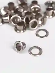 Серебряный люверсы (блочка), внутренний диаметр 8 мм, внешний 15 мм