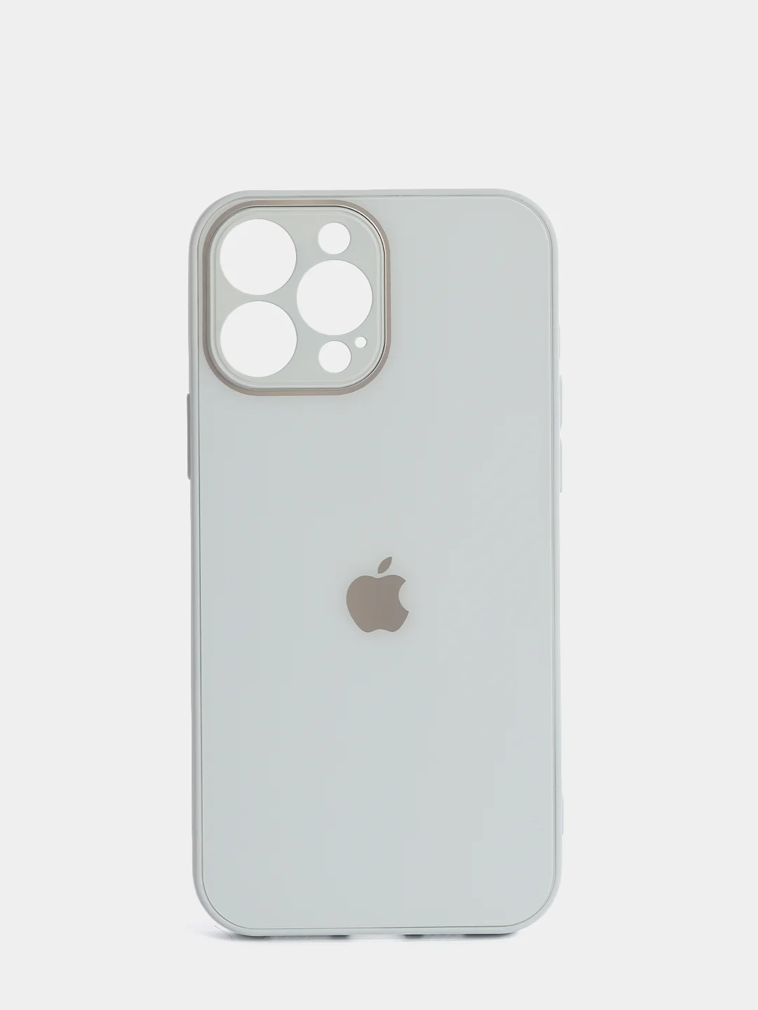 Ледяной чехол силиконовый со стеклянной панелью для iPhone 13 Pro Max