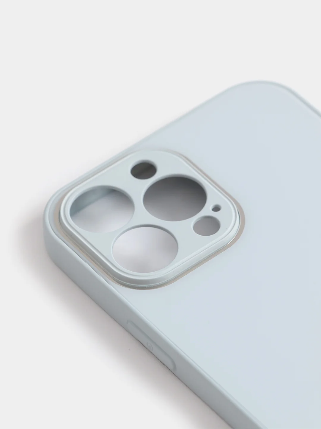 Ледяной чехол силиконовый со стеклянной панелью для iPhone 13 Pro Max