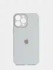 Ледяной чехол силиконовый со стеклянной панелью для iPhone 13 Pro Max