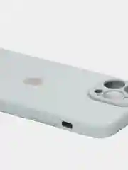 Ледяной чехол силиконовый со стеклянной панелью для iPhone 13 Pro Max