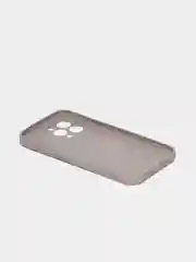 Бежевый меланж чехол силиконовый со стеклянной панелью для iPhone 13 Pro Max