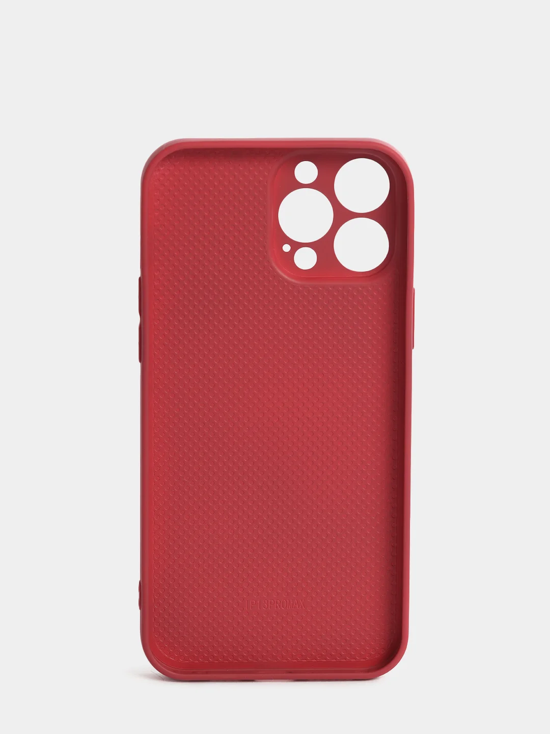 Багровый чехол силиконовый со стеклянной панелью для iPhone 13 Pro Max