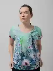 Бирюзовый джемпер женский