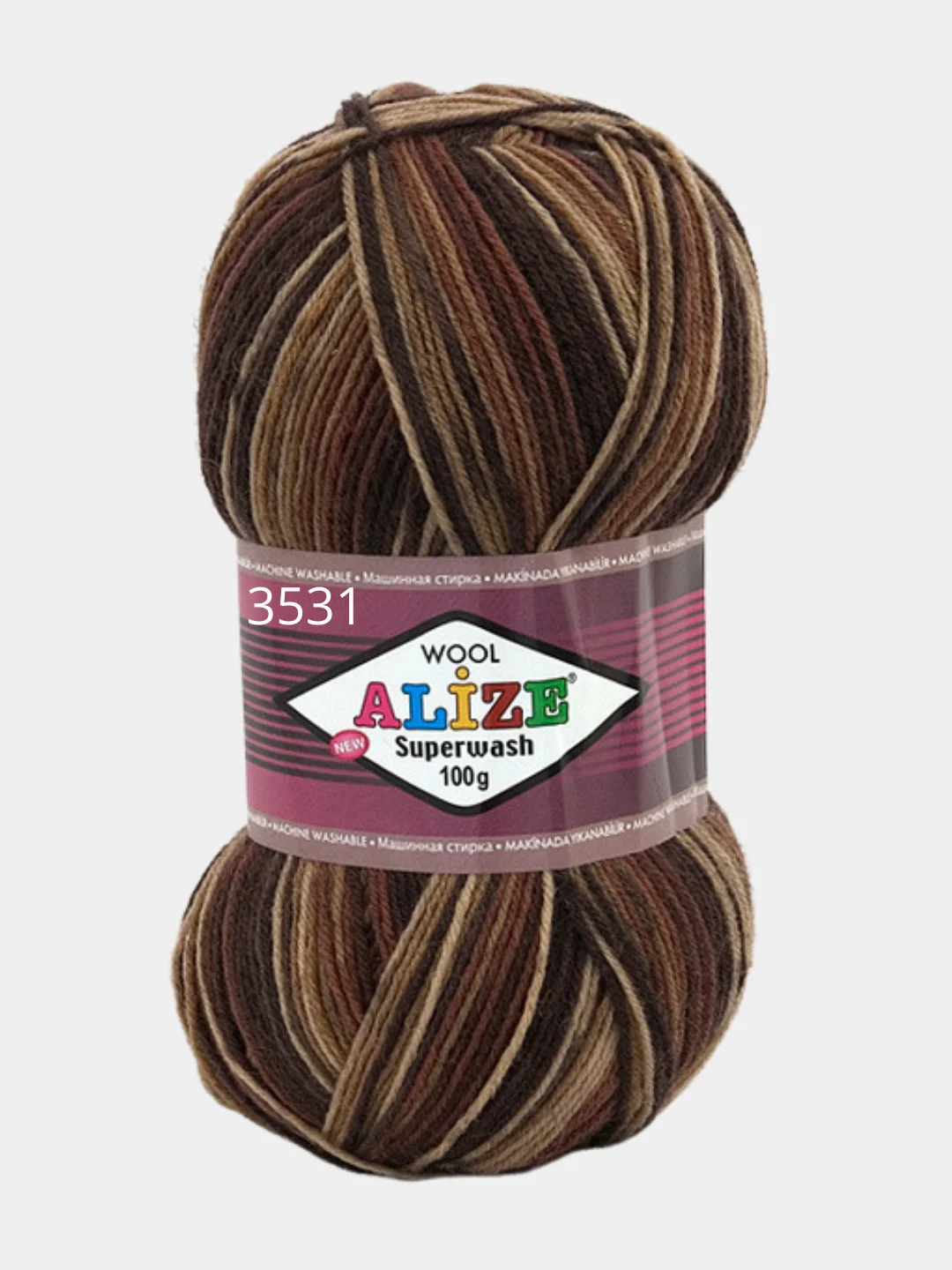 Носочная пряжа Alize Superwash, 100 г, 420 м