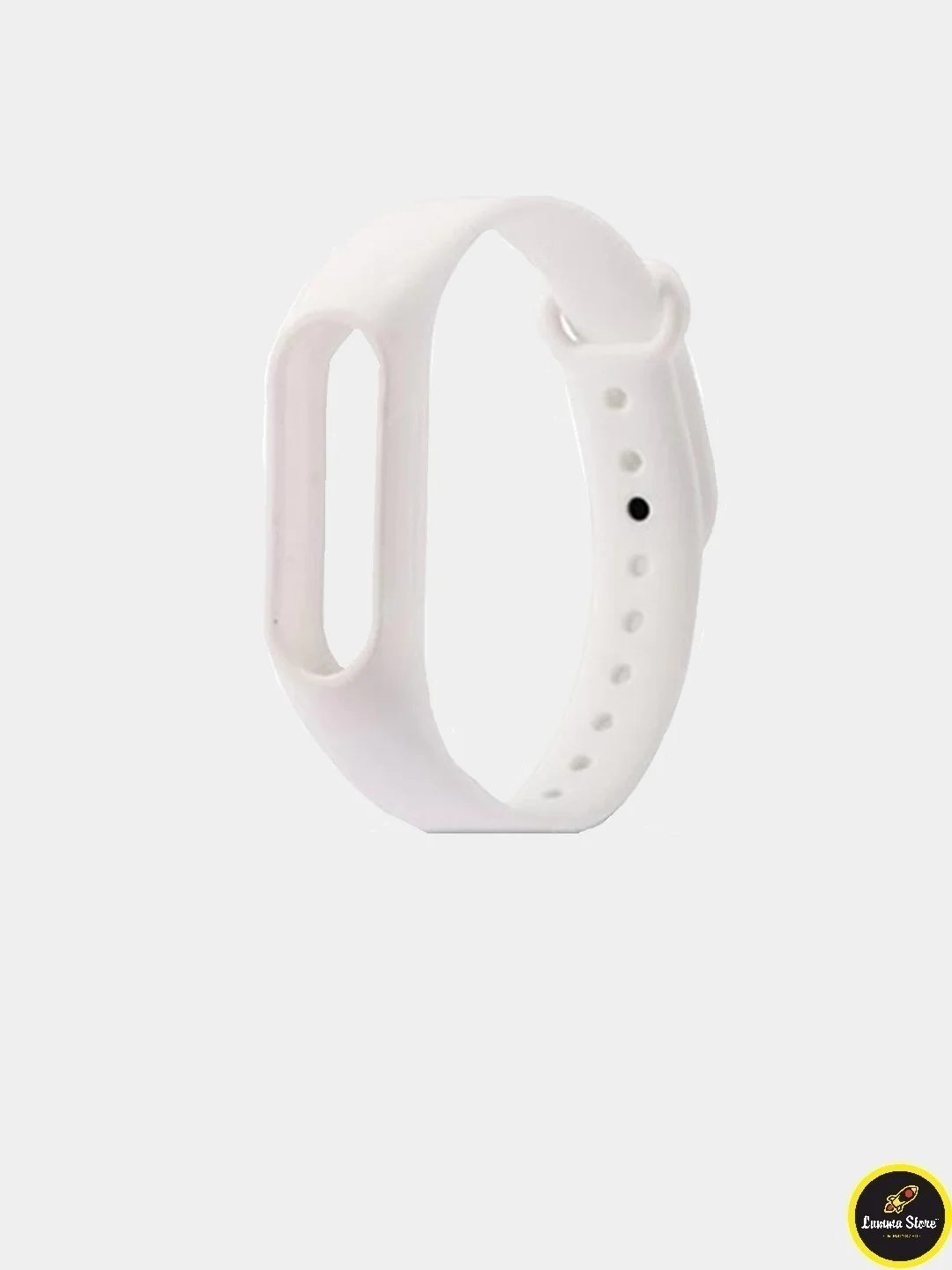 Белый силиконовый ремешок для Mi Band 2