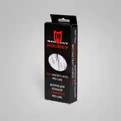 Белый шнурки для коньков с пропиткой May Guy Pro-Line