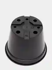 Черный горшок для рассады 0.68 л, набор из 5 штук