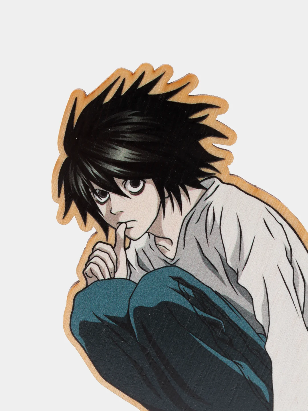 Деревянная 2д фигурка по аниме "Тетрадь смерти / Death Note"