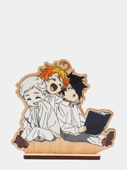 Деревянная 2д фигурка по аниме "Обещанный Неверленд / The Promised Neverland"