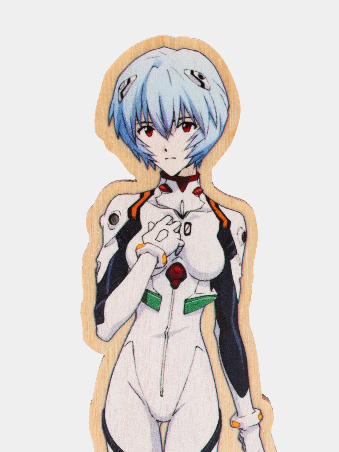 Деревянная 2д фигурка по аниме "Евангелион / Evangelion"