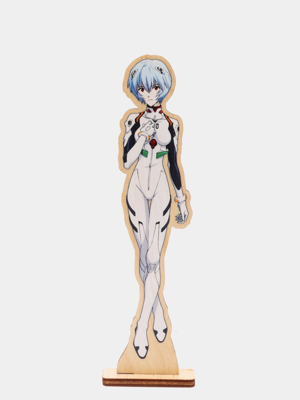 Деревянная 2д фигурка по аниме "Евангелион / Evangelion"