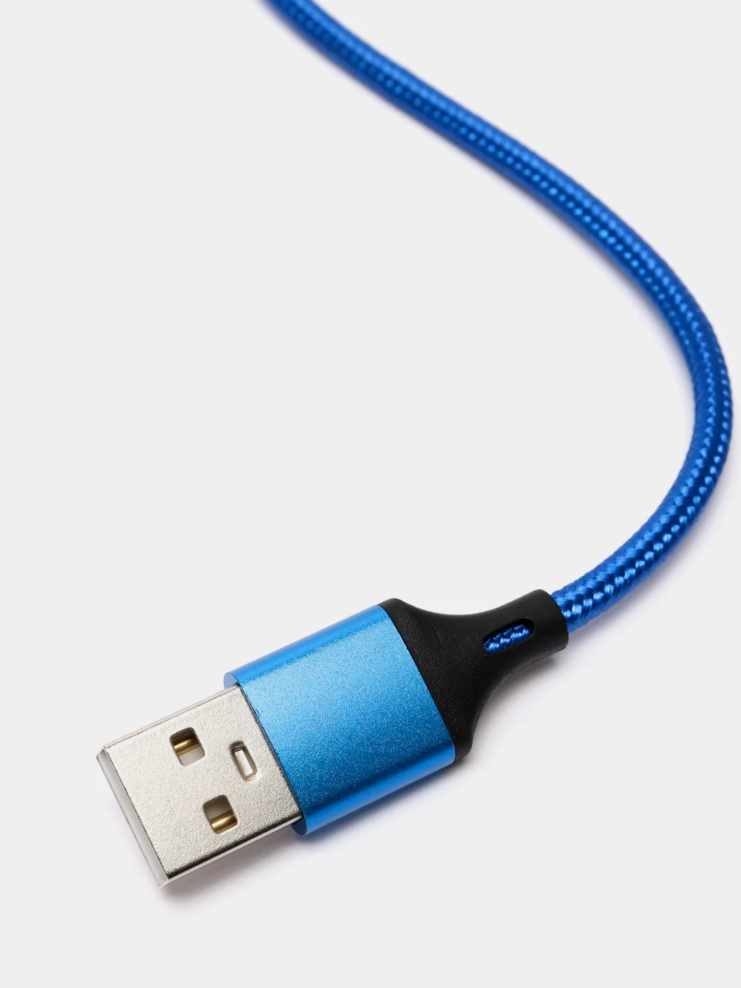 Синий кабель для зарядки/ кабель micro usb/ type-c/ lightning (8 pin) айфон