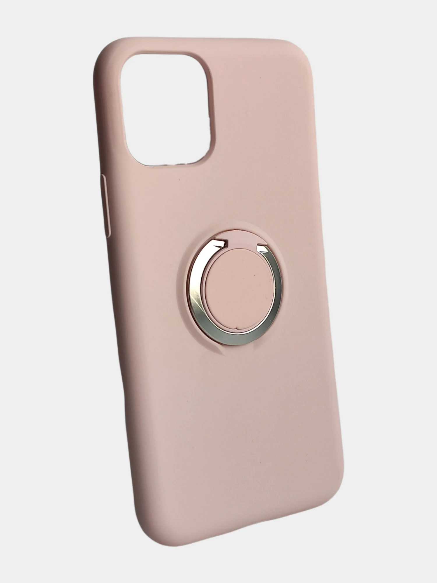 Бежевый чехол накладка однотонный с кольцом и без для iphone 11 pro max xr xs xs max 7+ 8 plus 6s