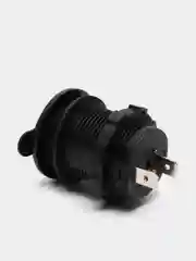 Гнездо прикуривателя дополнительное врезное 12V-24V голубая подсветка