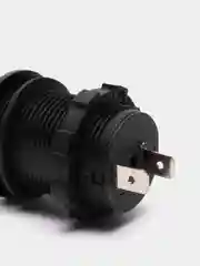 Гнездо прикуривателя дополнительное врезное 12V-24V голубая подсветка