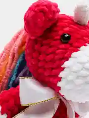 Вишнёвый плюшевый единорог