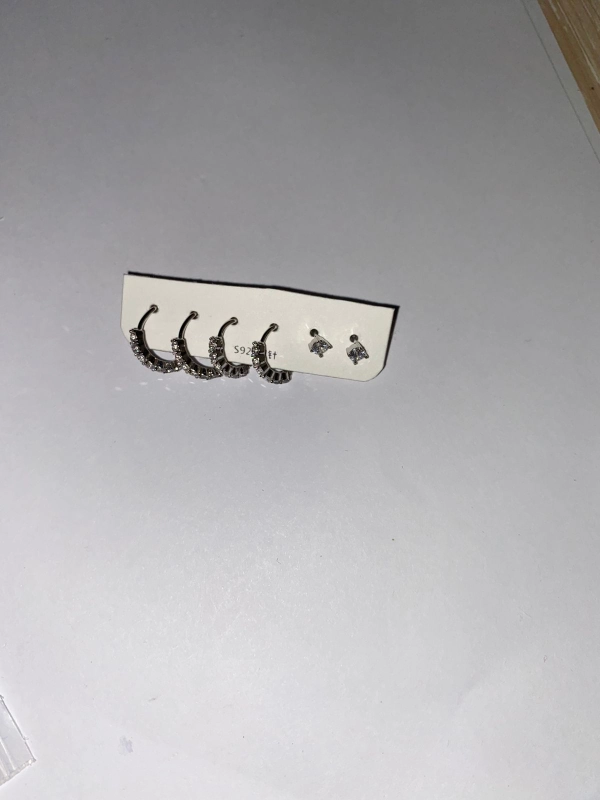 Комплект из серёжек, серебро 925 пробы