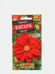 Семена цветов "Георгина Фигаро" махровая красная