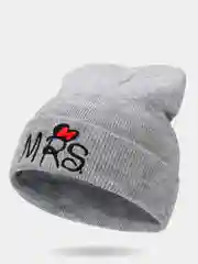 Серебряный детская хлопковая вязанная шапка "MR и MRS Mickey" для мальчиков и девочек