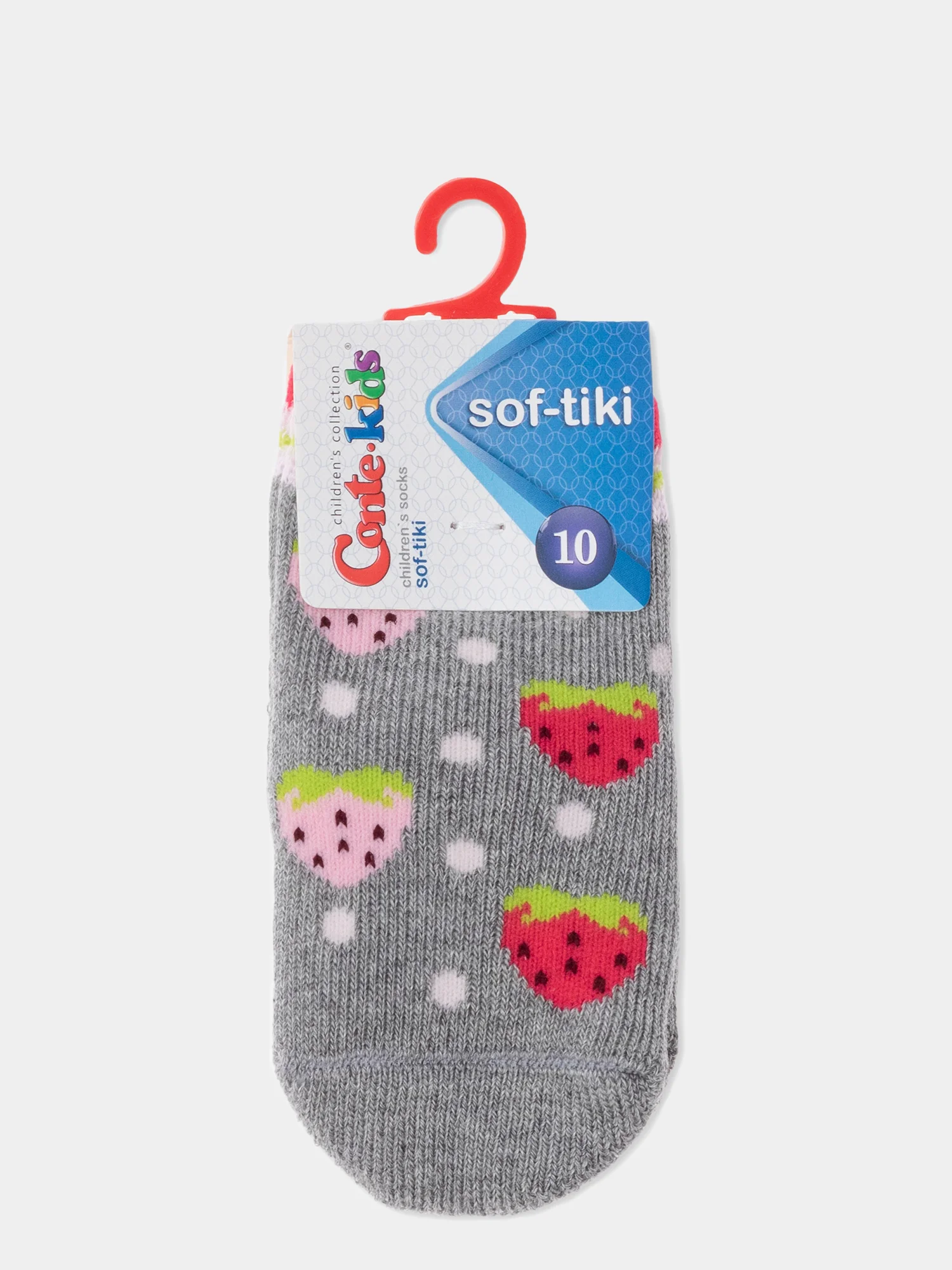 Серый носки антискользящие махровые Conte-kids Sof-Tiki