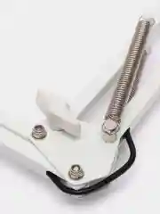 Белый лампа лупа настольная кольцевая круглая с подсветкой LED, USB на струбцине