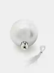 Серебряный елочные игрушки, набор шаров, 12 штук