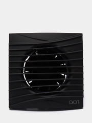 Вытяжной вентилятор 100 бесшумный черный матовый с обратным клапаном SILENT 4C Matt Black
