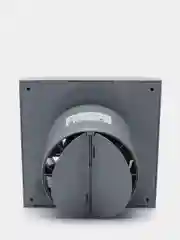 Вытяжной вентилятор 100 бесшумный серый с обратным клапаном SILENT 4C Gray metal