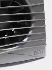 Вытяжной вентилятор 100 бесшумный серый с обратным клапаном SILENT 4C Gray metal
