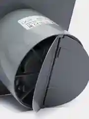 Вытяжной вентилятор 100 бесшумный серый с обратным клапаном SILENT 4C Gray metal