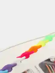 Шнурки силиконовые, 16 штук, разноцветные